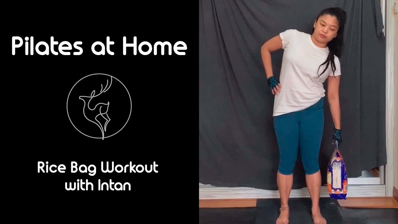 Intan Rice Pilates at Home 43 - Rice Bag Workout with Intan - YouTube
