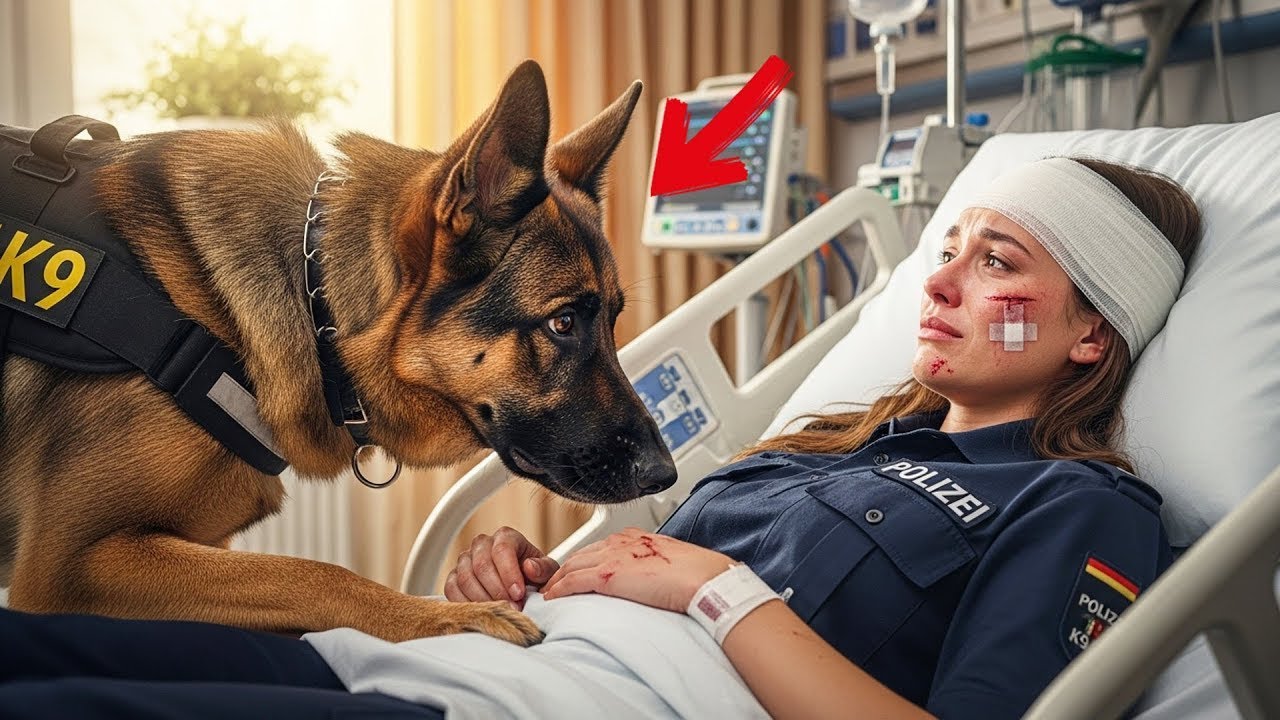 Умирающая полицейская умоляла увидеть K9 — и поступок овчарки довёл всех до слёз!