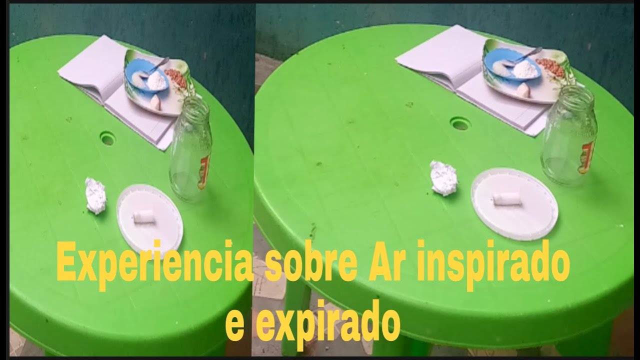 Experiencia: COMPARACAO DA QUANTIDADE DO OXIGENIO NO AR EXPIRADO E ...
