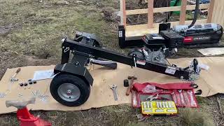 How to assemble a brand new log splitter straight out of the box!