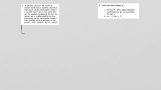 02 Sample Exam 03, Problems 5-8