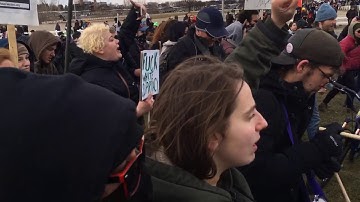 Protesters push police line, chant against Nazis at Richard Spencer event at MSU