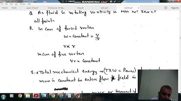 Kinematics and dynamics of flow (Q37) (Fluid Mechanics & Machines Questions)