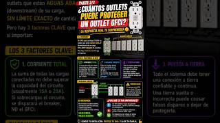 ¿Cuántos OUTLETS puede proteger un GFCI? (La verdad que nadie explica)