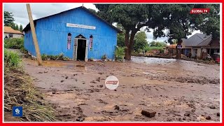 TAZAMA MAFURIKO MOSHI NI BALAA! MTO RAU WAZIDIWA NA MAJI - NYUMBA ZAZINGIRWA NA MAJI - WATU WANAHAHA