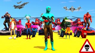 Spiderman Shoots Down Enemys Incluiding Superheros  Crazy Spiderman Chaos 