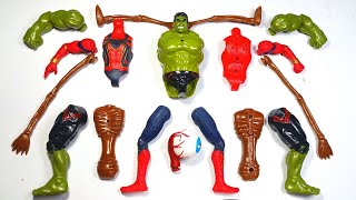 Merakit Hulk Smash VS Spider-Man VS Siren Head - Marvel Avengers Toys