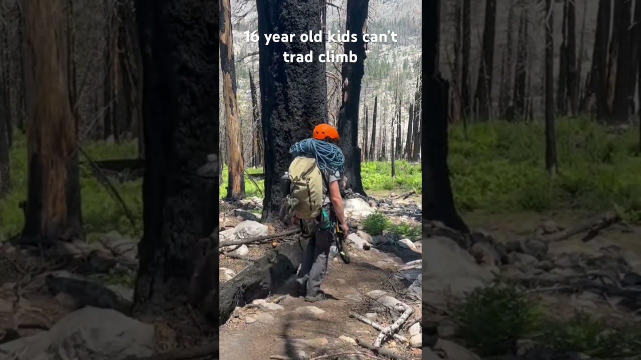 Should 16 year old kids trad climb? 