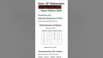 10th Class Math Pairing Scheme 2026🔥|75/75 Confirm|New SLO Based|Punjab Boards@LSMathAndExamSuccess