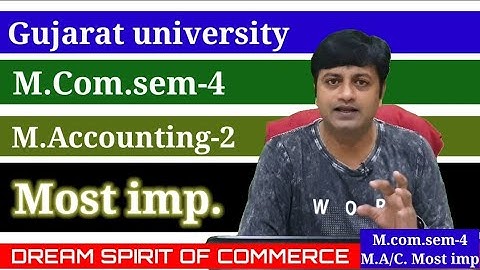 M.com.Sem.-4|Management Accounting-2 most imp.|Sep-2020|Gujarat university| 2 hour paper style|