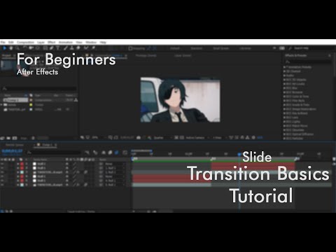 Tutorial Basic Slide Transition After Effect