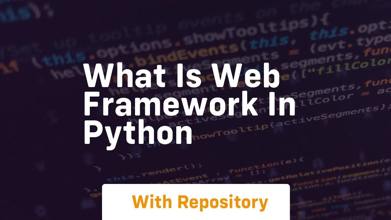 what is web framework in python - YouTube