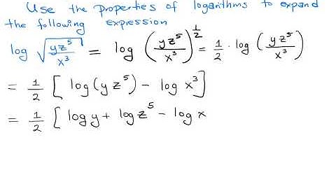 Expanding a logarithmic expression problem type 2