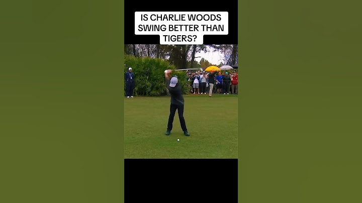 Does Charlie Woods have a better swing than Tiger Woods?