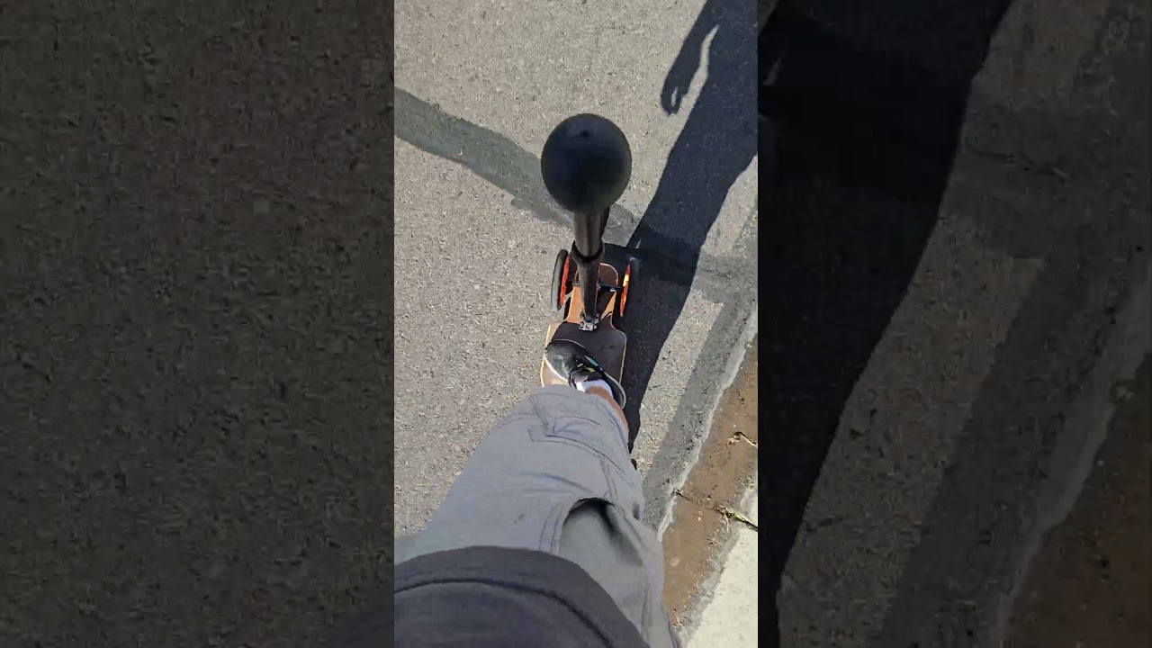 It's Not a Scooter — It's a Big Wheel Longboard and It Carves Like a Dream