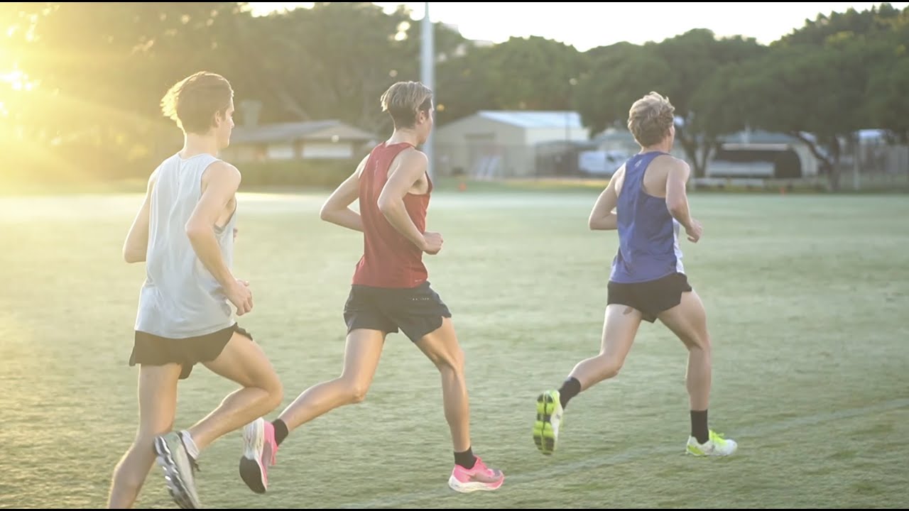 A Session With Top QLD Distance Runners | Louis McAfee, Tim Vincent and Liam Boudin