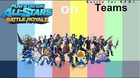 If PlayStation All-Stars Battle Royale Fighters were on BFB Teams