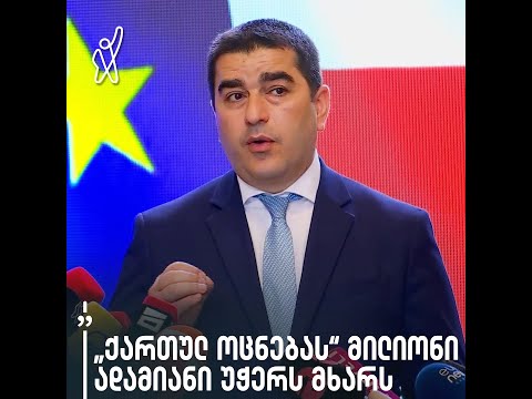 „„ქართულ ოცნებას“ მილიონი ადამიანი უჭერს მხარს“
