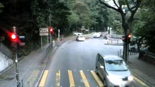 享受因佔領運動而改行山路的新巴590(鴨脷洲方向)(日間版)(有改道版590報站)
