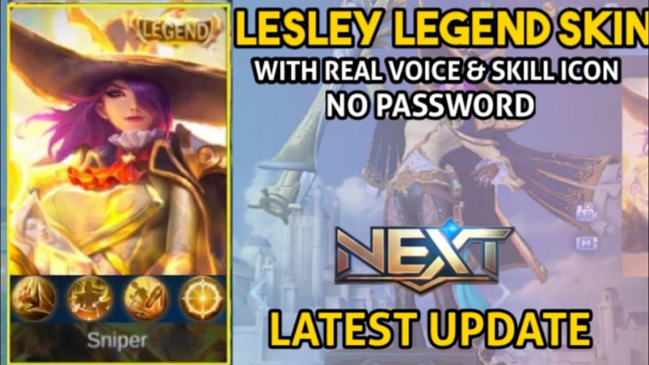 Lesley legend skin script || MLBB || no password || YAsuo Official