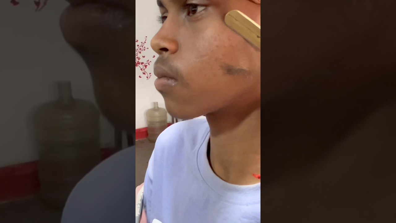9th class boy beard shave