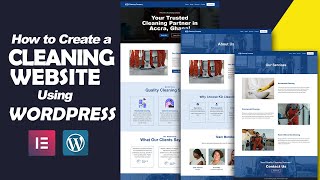 How to Create a Cleaning website Using WordPress and Elementor