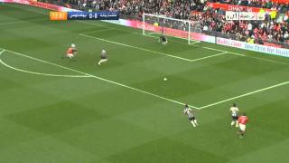 One-two pass between Beckham and Giggs over 140 yards