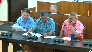 Yap State 11th Legislature: Finance Committee Public Hearing on Gov. Comm. No. 11- 413 (DPW&T)