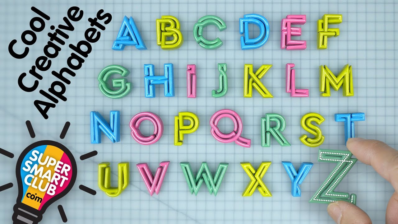 Most Creative Alphabets! Colorful DIY Letters [3D Printed