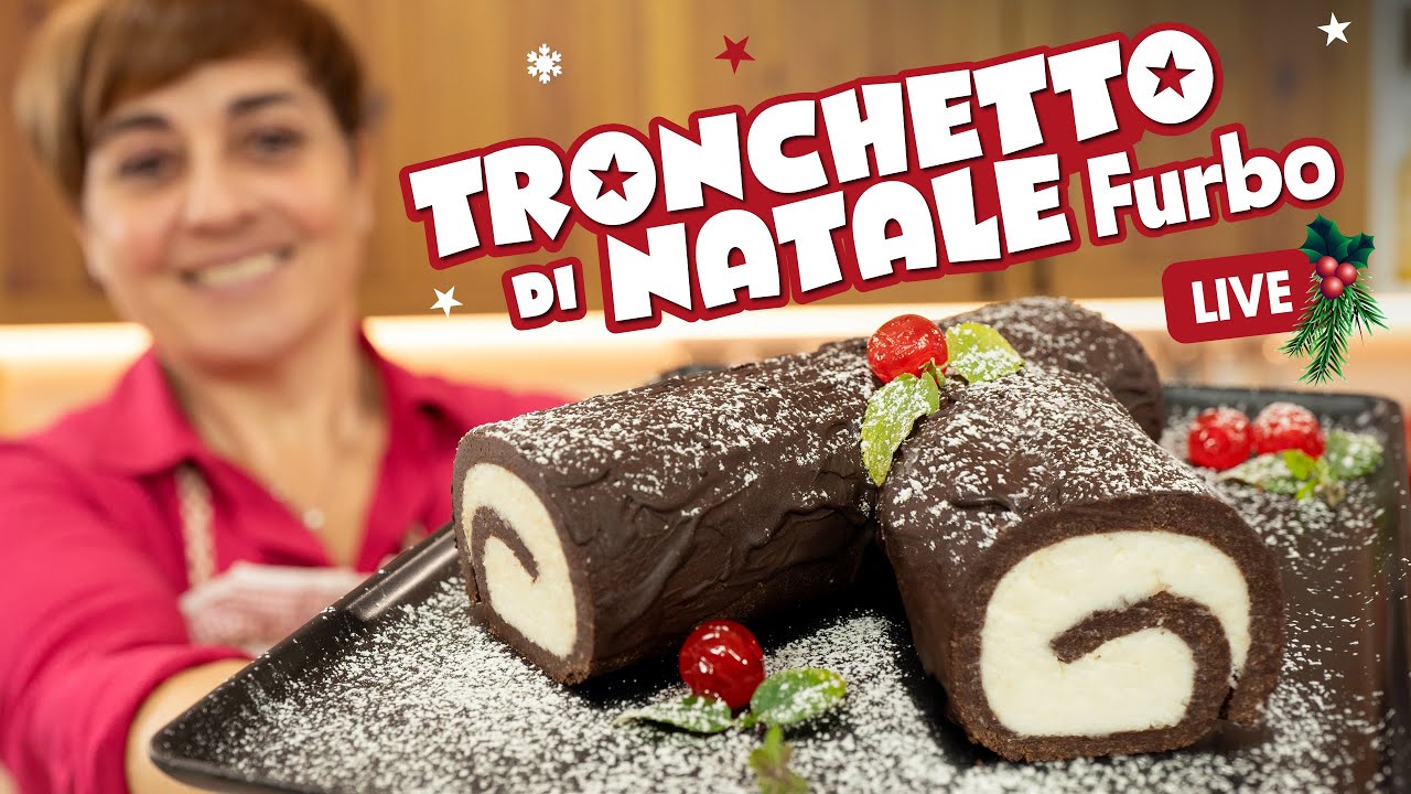 TRONCHETTO DI NATALE FURBO 🎄🧑‍🎄 pronto in 20 minuti e senza cottura - Ricetta in Diretta