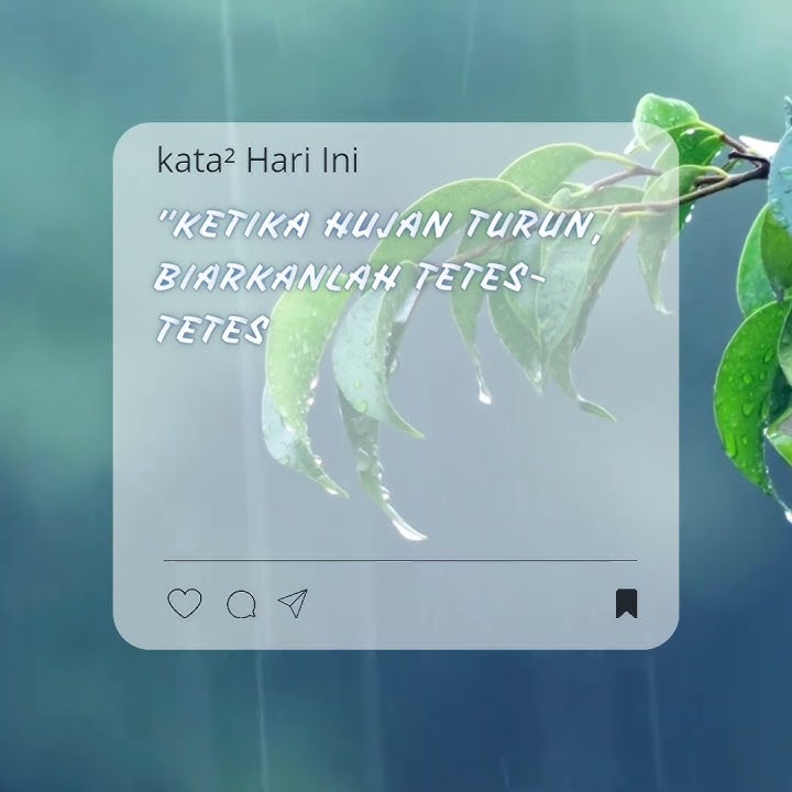 Ketika Hujan Turun #fyp #viral #statuswa #quotes  #puisi