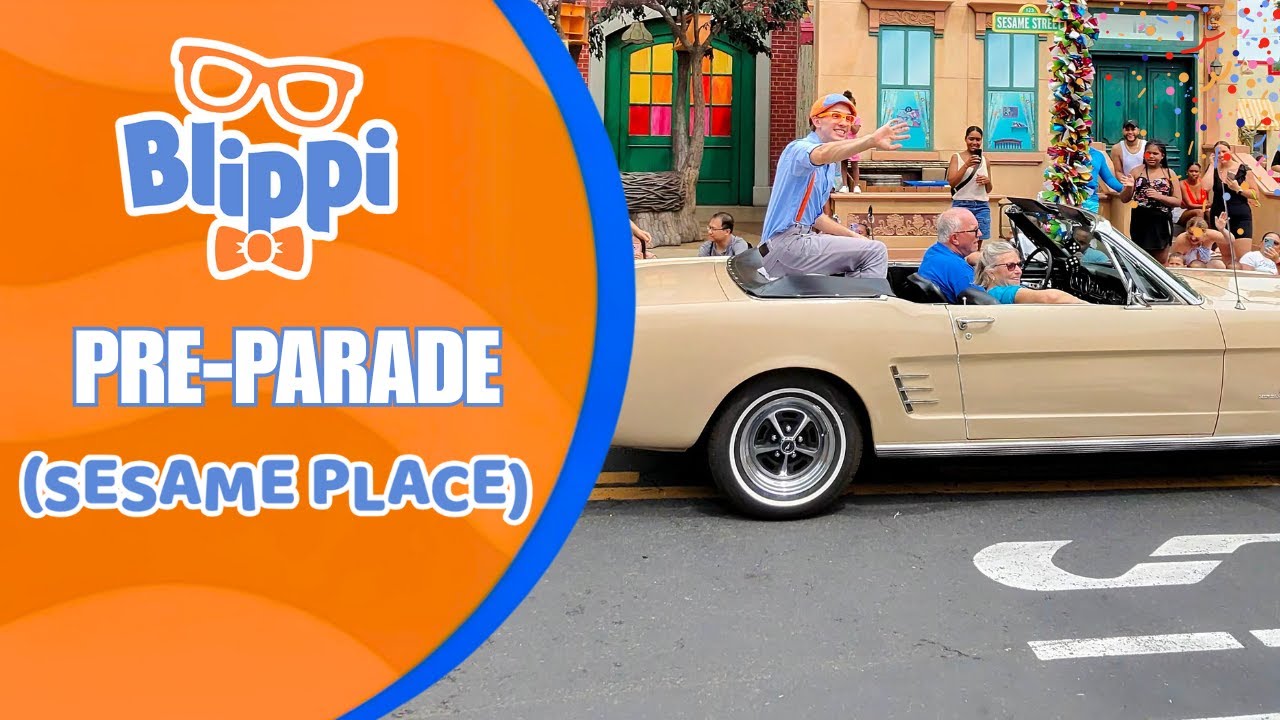 Blippi Parade at Sesame Place Langhorne PA! Full Parade Experience ...