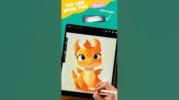 Cute Dragon Drawing #SpringOnYoutube #artwithflo