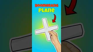 Boomerang 🪃 plane, how to make four blade boomerang airplane, #shorts #youtubeshorts
