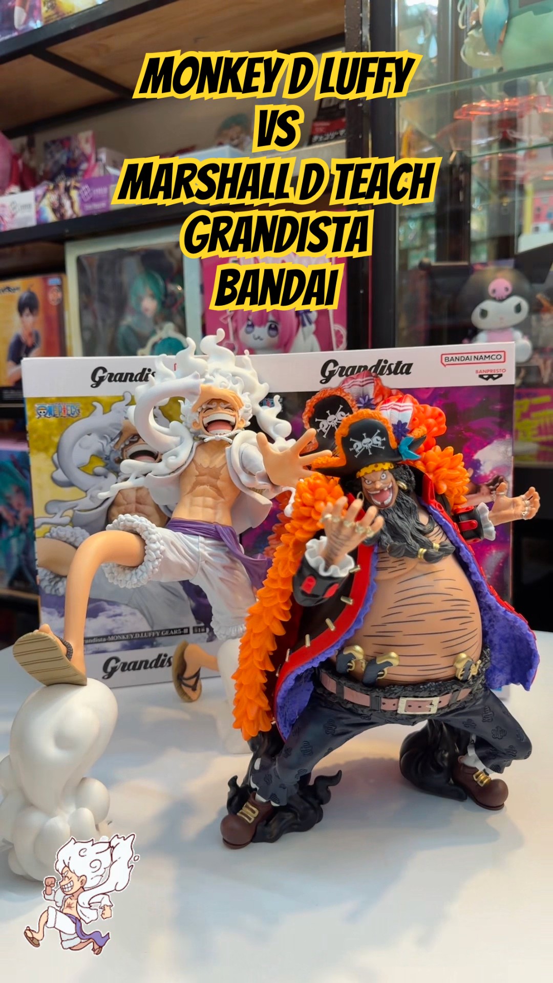 Monkey D Luffy vs Marshall D Teach - Grandista BANDAI #figure