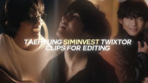 taehyung siminvest twixtor clips for editing! [HD] + raw clips