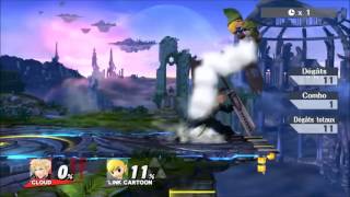 Cloud : Up b Edgeguard .