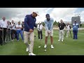 Bryson DeChambeau and Charles Howell III meet with Blind Golf Association · 2023 LIV Golf London