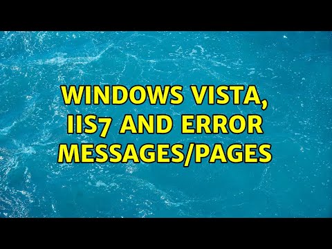 Windows vista, IIS7