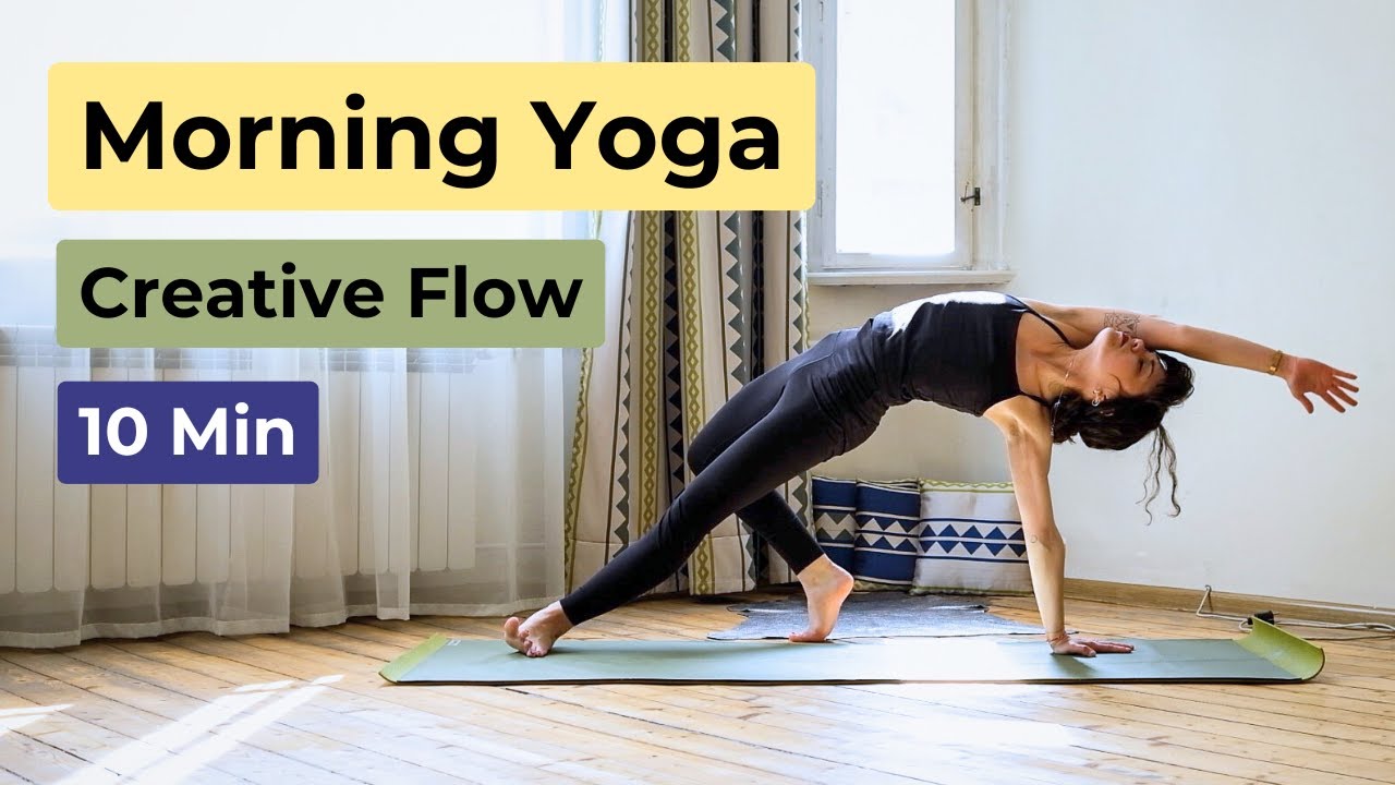 10 MIN MORNING VINYASA | Awaken Creativity & Spring Energy