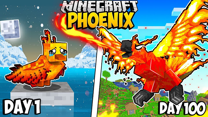 I Survived 100 Days as a PHOENIX in Minecraft