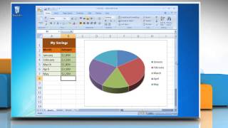 How to Add Titles in a Pie chart in Excel 2007