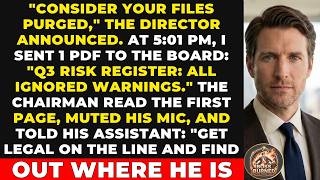 Fired Risk Officer's 5:01 PM Revenge: Ignored Warnings Exposed to Board | Corporate Payback screenshot 4