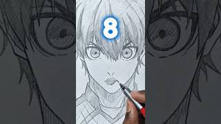 Which One is Correct For Isagi 🤩 Blue Lock 😳 #shorts #drawing #bluelock #isagiyoichi