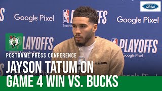 POSTGAME PRESS CONFERENCE: Jayson Tatum shakes off rough start & helps Celtics to Game 4 win