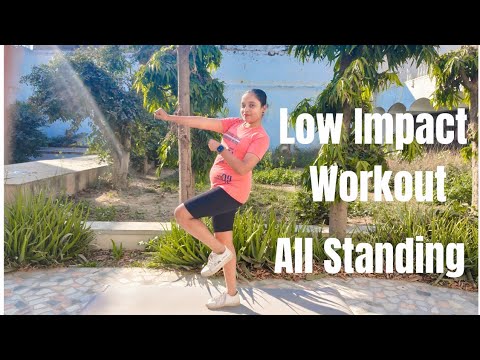 Low Impact All Standing Workout, Home Workout, No Equipment - YouTube
