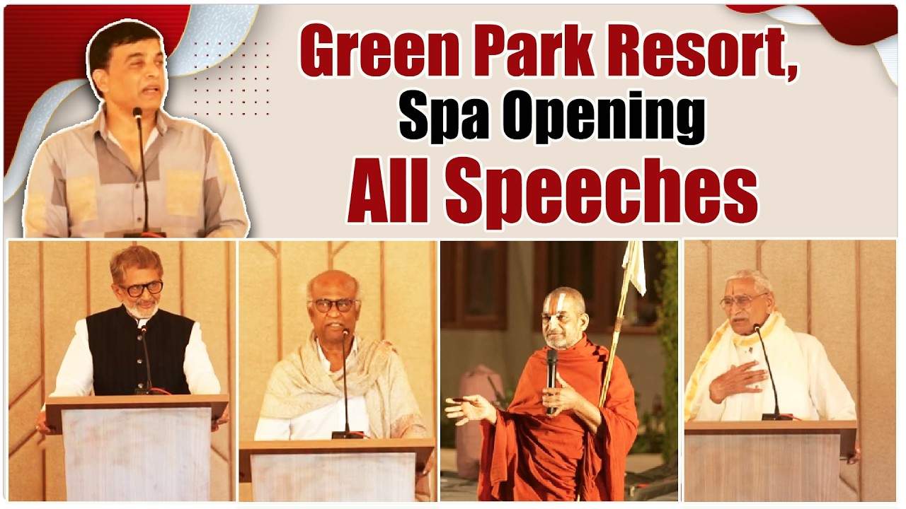 Green Park Resort, Spa Opening by Hands Rajinikanth & Chinna Jeeyar Swamy, Atluri Purnachandra rao..