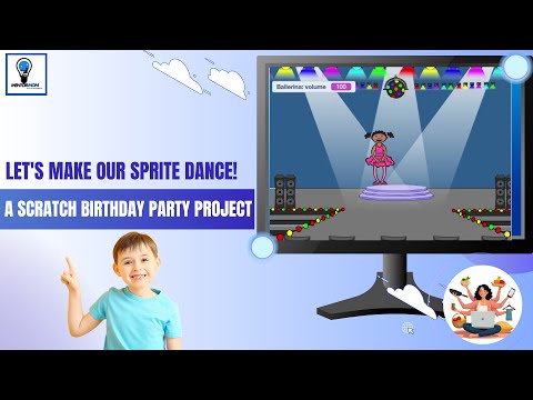 Make Your Sprite Dance! | Scratch Birthday Party Coding Project 🎉 (Beginner Tutorial)