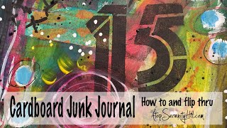 Cardboard Junk Journal: How to and flip thru