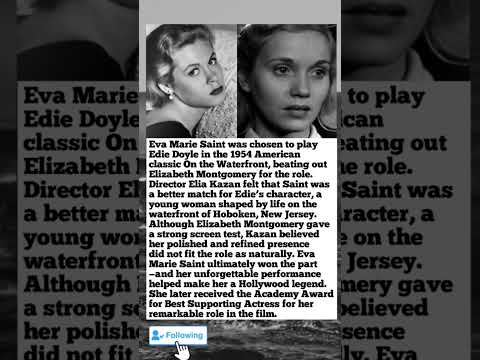 Eva Marie Saint’s Oscar-Winning Role in On the Waterfront 🇺🇸🎬